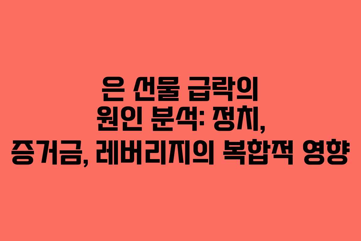 은 선물 급락의 원인 분석: 정치, 증거금, 레버리지의 복합적 영향