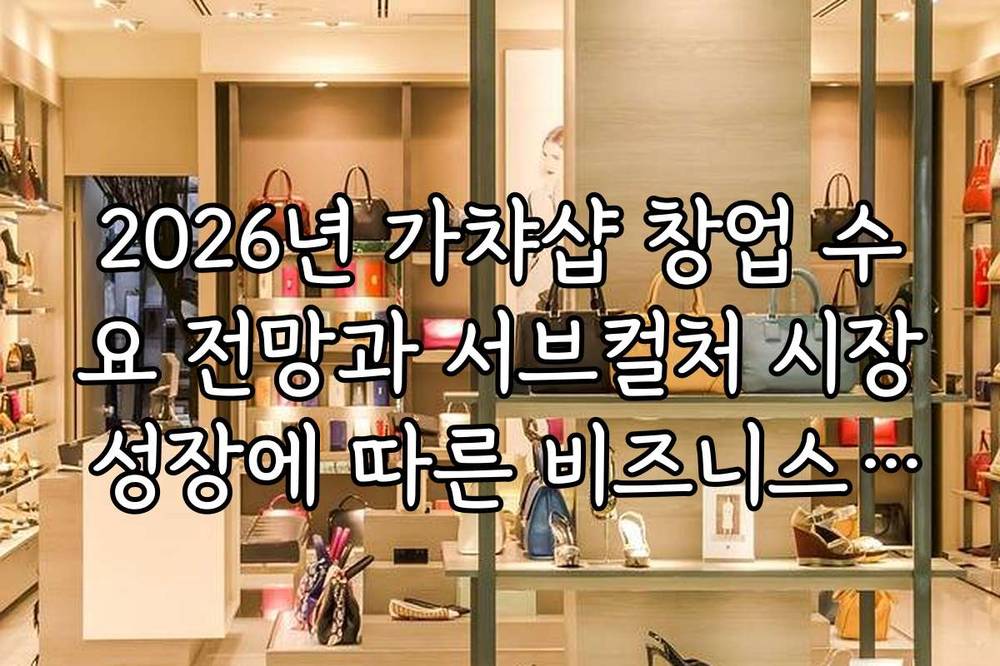 2026년 가챠샵 창업 수요 전망과 서브컬처 시장 성장에 따른 비즈니스 기회