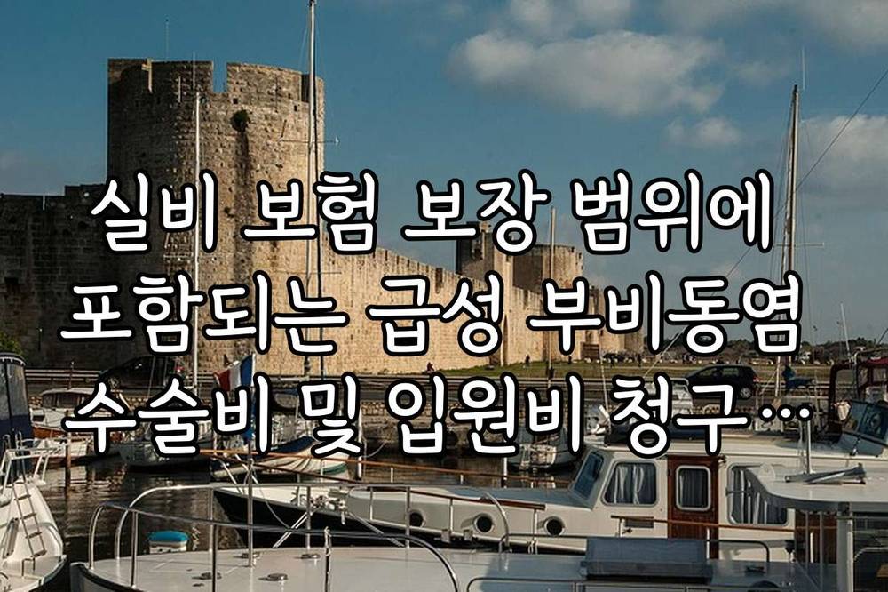 실비 보험 보장 범위에 포함되는 급성 부비동염 수술비 및 입원비 청구 가이드