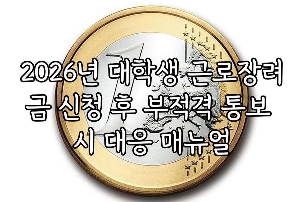 2026년 대학생 근로장려금 신청 후 부적격 통보 시 대응 매뉴얼