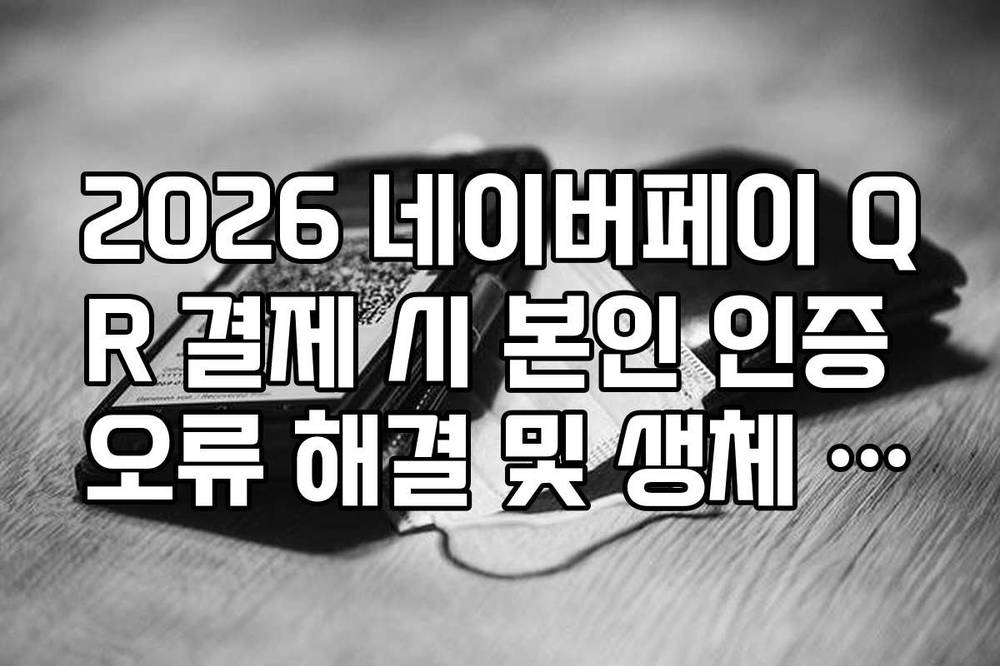2026 네이버페이 QR 결제 시 본인 인증 오류 해결 및 생체 인식 등록 방법