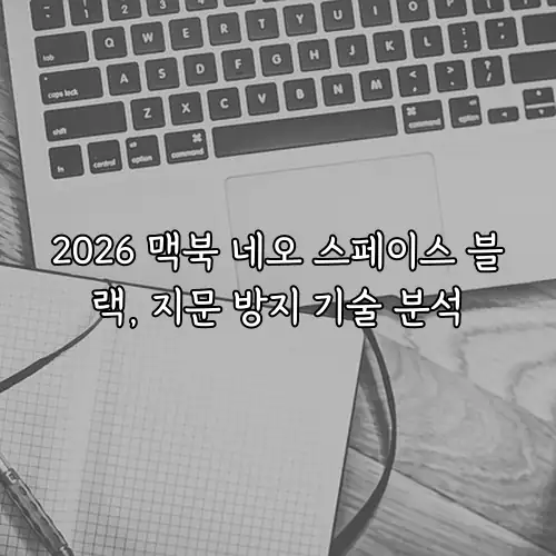 2026 맥북 네오 스페이스 블랙, 지문 방지 기술 분석