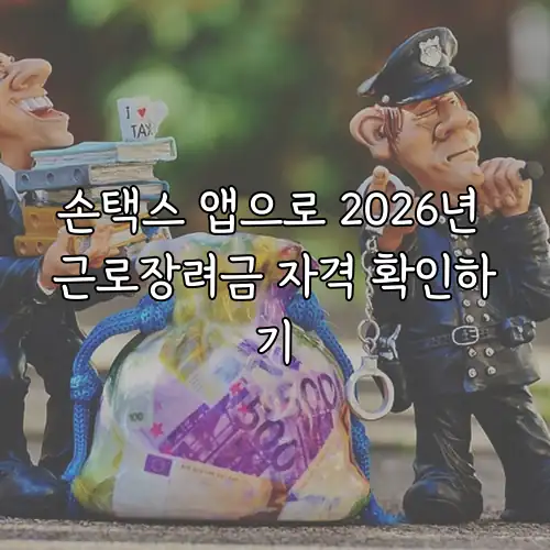 손택스 앱으로 2026년 근로장려금 자격 확인하기