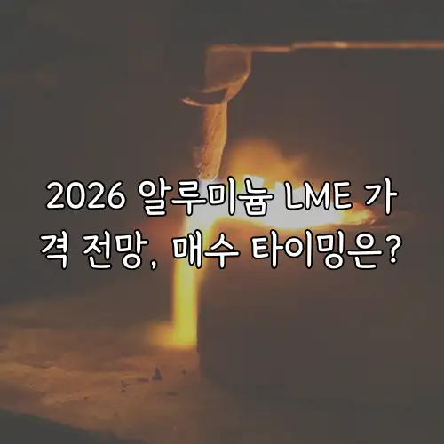 2026 알루미늄 LME 가격 전망, 매수 타이밍은?