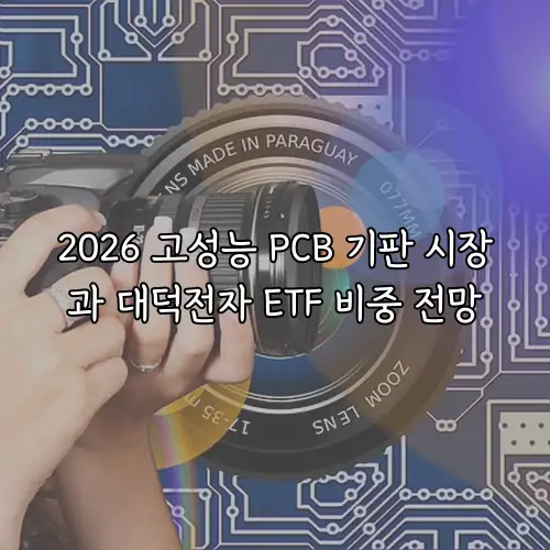 2026 고성능 PCB 기판 시장과 대덕전자 ETF 비중 전망