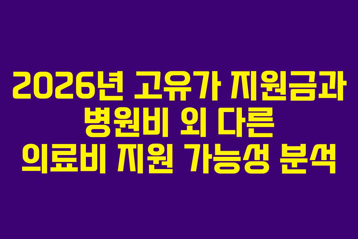 2026년-고유가-지원금과-병원비-외-다른-의료비-지원-가능성-분석