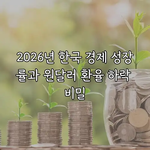 2026년 한국 경제 성장률과 원달러 환율 하락 비밀