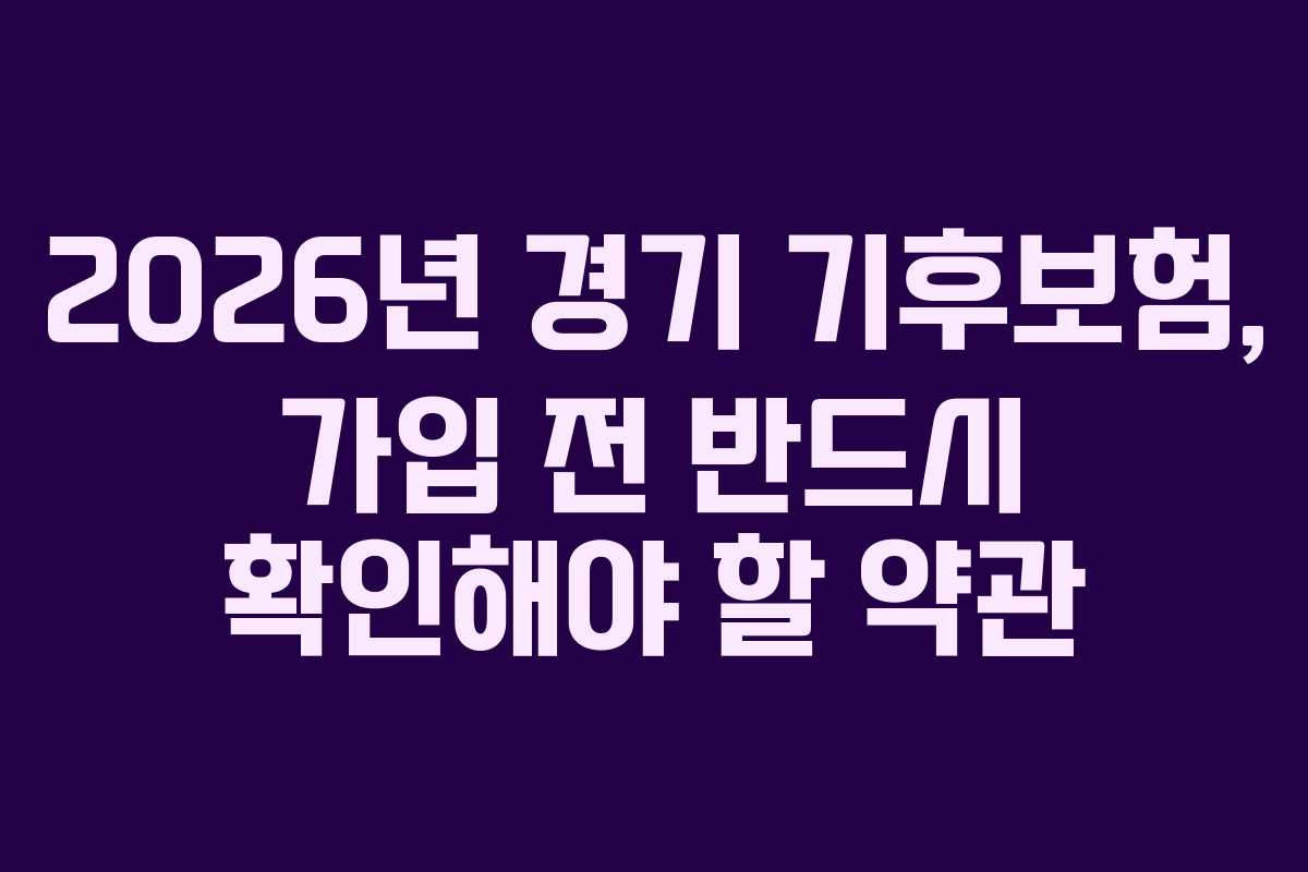 2026년-경기-기후보험,-가입-전-반드시-확인해야-할-약관